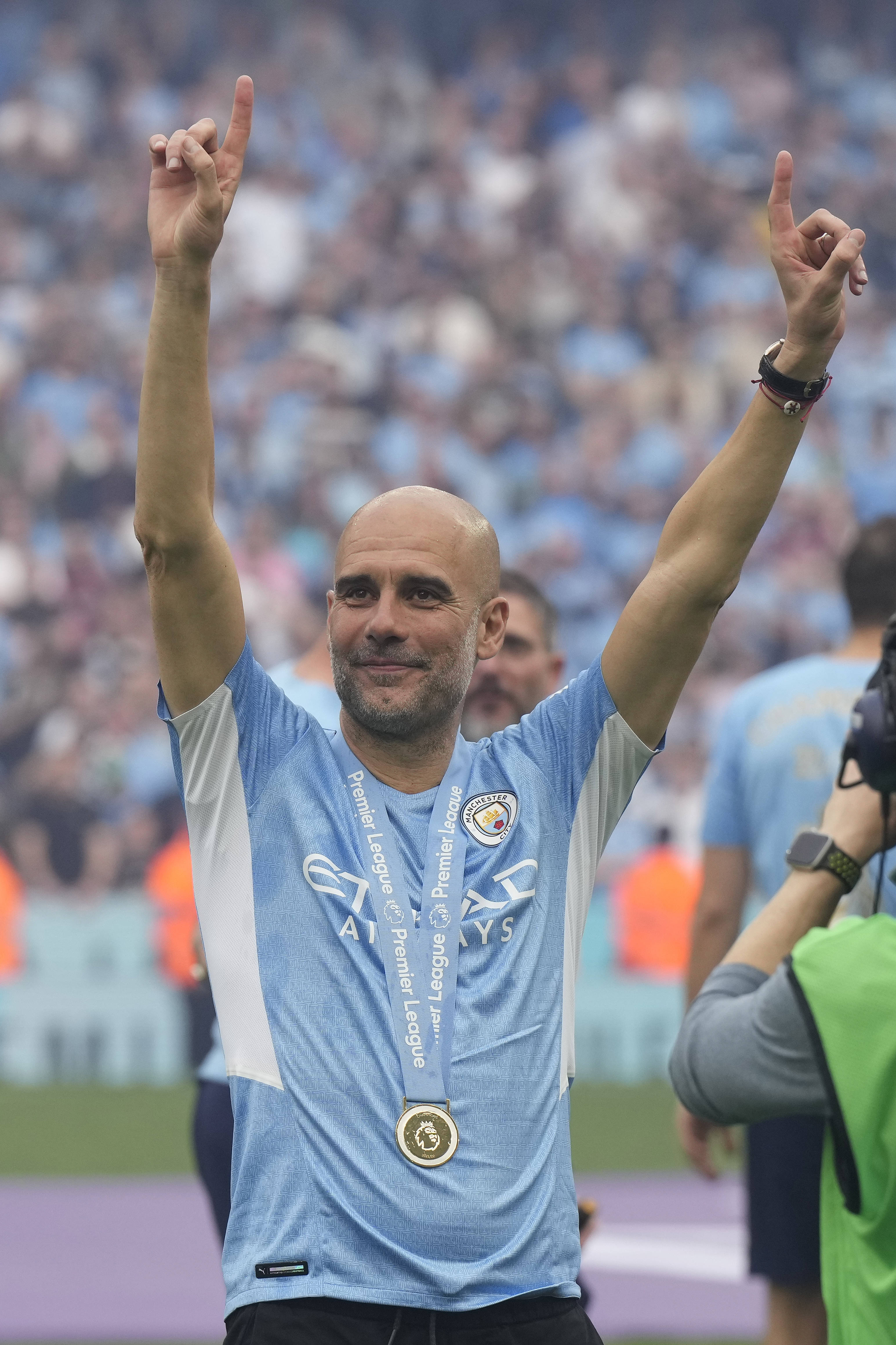 曼城球员实力出众夺得英超联赛冠军